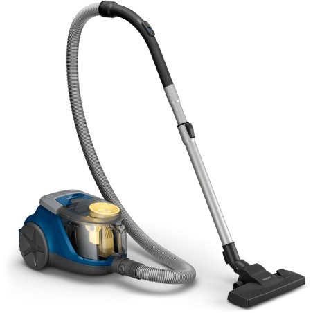 Philips 2000 Series XB2125 Vacuum Cleaner 1.3L - Stylish Dark Blue/Yellow, Powerful & Efficient Cleaning!